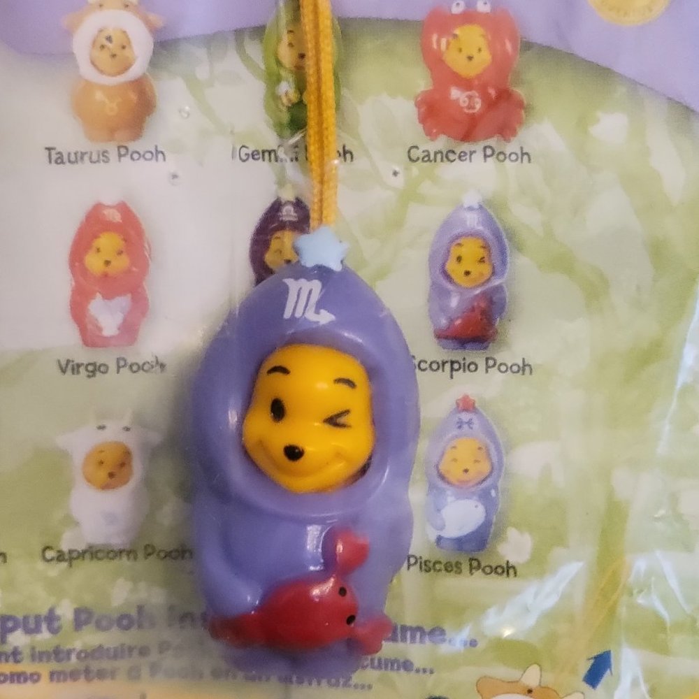 Winnie The Pooh Peek-A-Pooh zodiac Astrology Scorpio Tomy Yujin